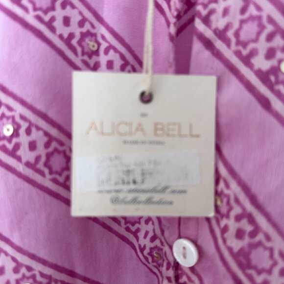 Bell by Alicia Bell Pink 'Callie' Long Sleeve Ruffle Top (XS) - Picture 4 of 12